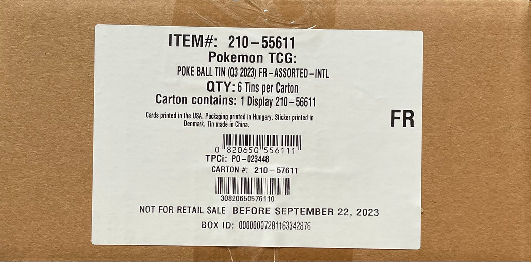 Case 6 Pokéball Octobre 2023 Pokémon FR