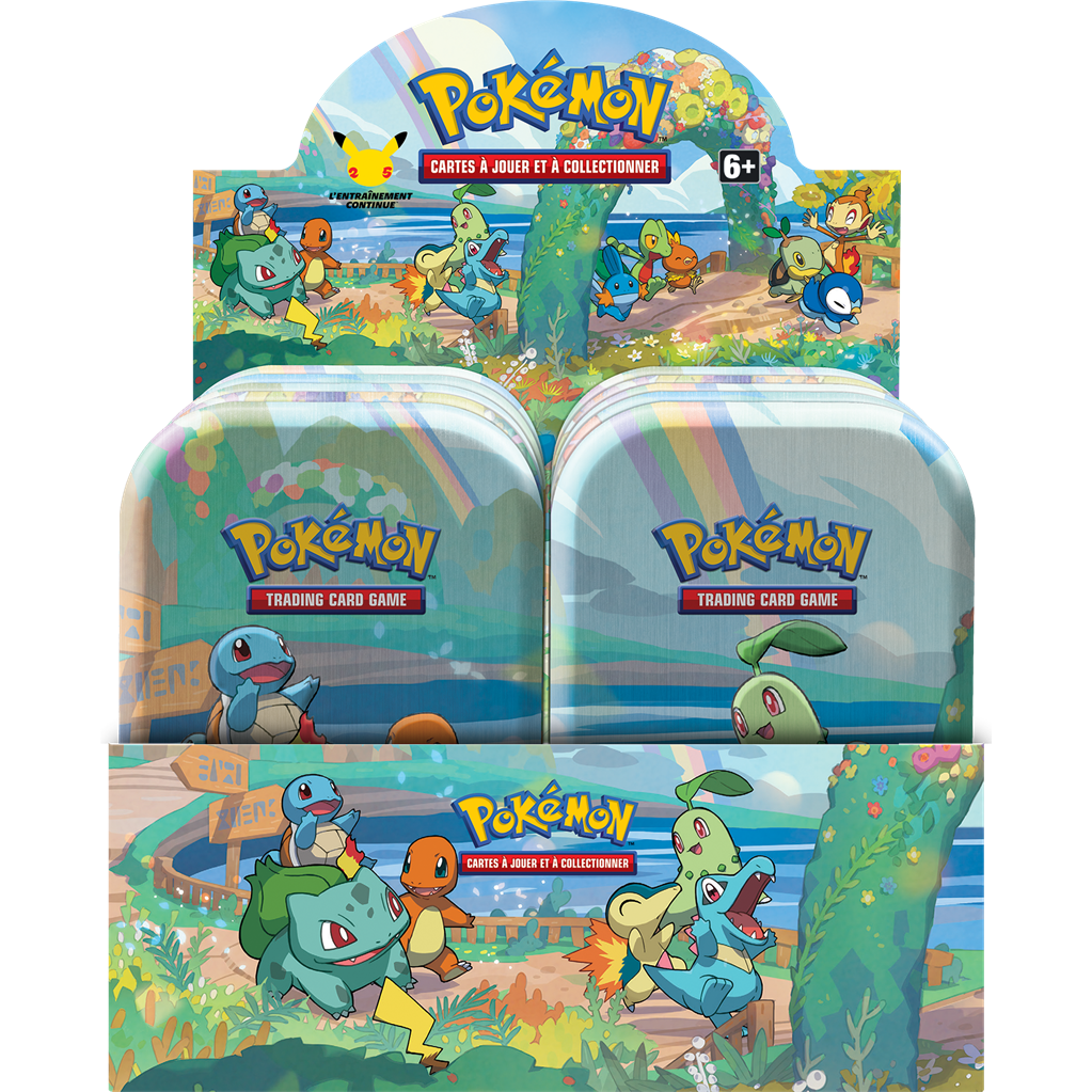 Display Tin Box Célébrations Pokémon FR